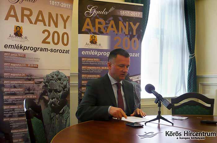 Programsorozattal csatlakozik Gyula városa az Arany János-emlékévhez Programsorozattal csatlakozik Gyula városa az Arany János-emlékévhez
